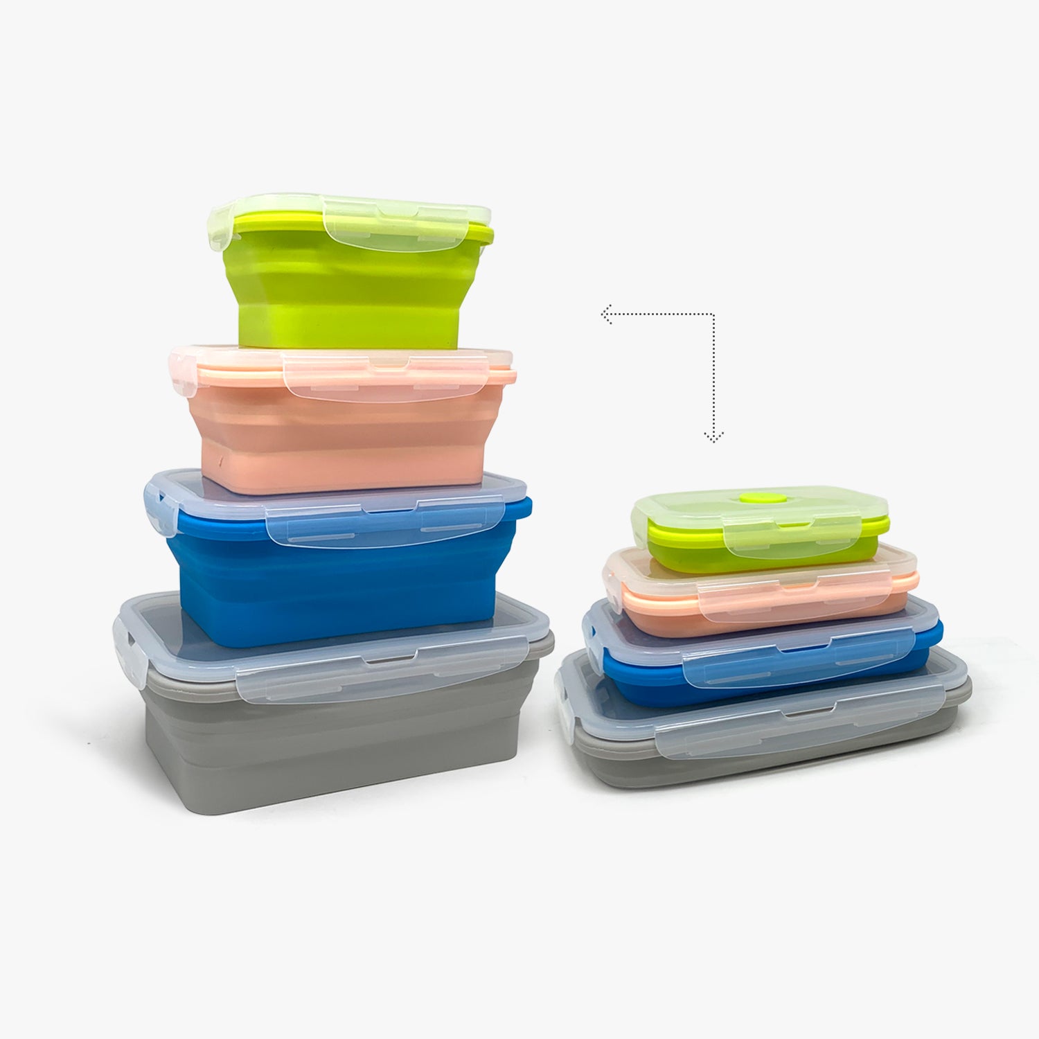 Foldable Silicone Container Set