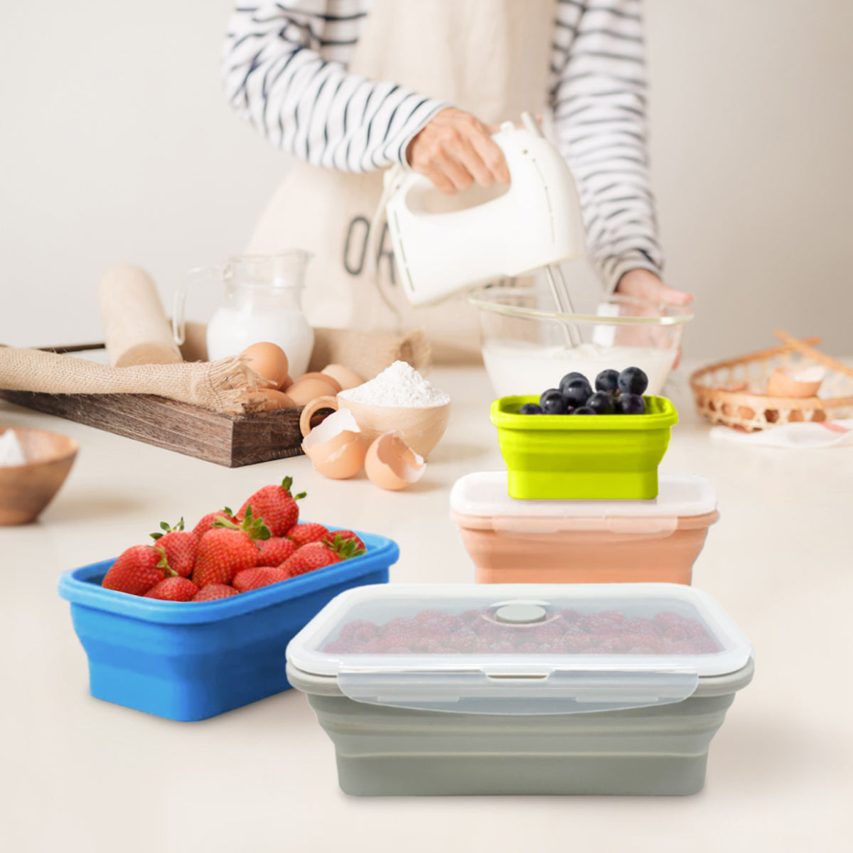 Foldable Silicone Container Set