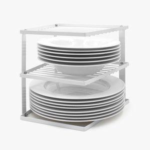 Plate Dish Rack - White