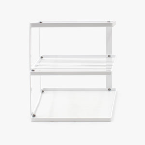 Scolapiatti angolare - bianco