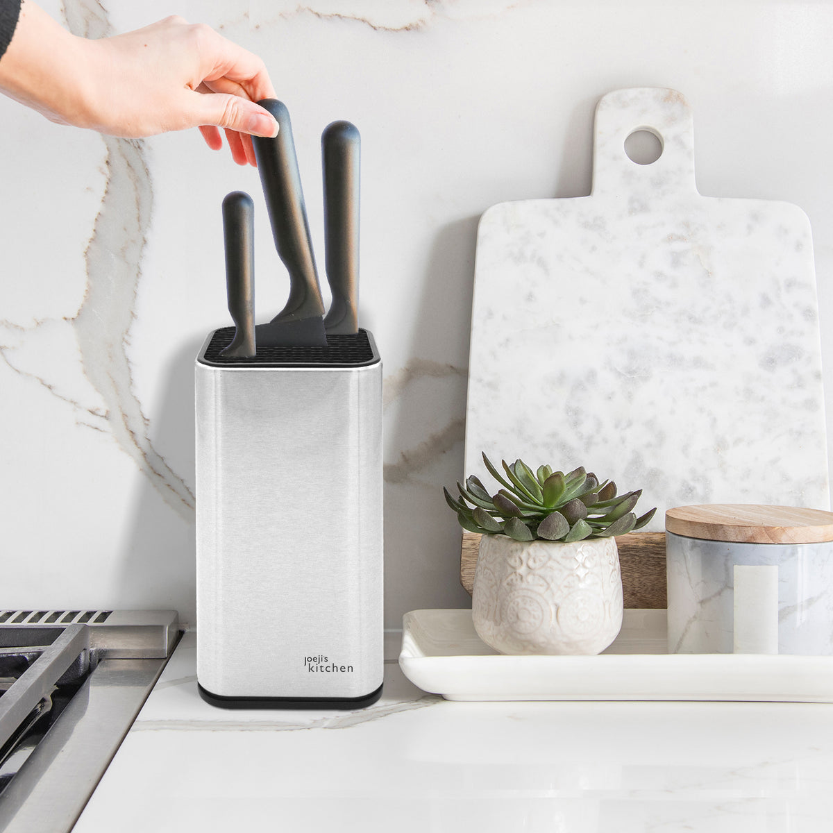 Stainless Steel Knife Block