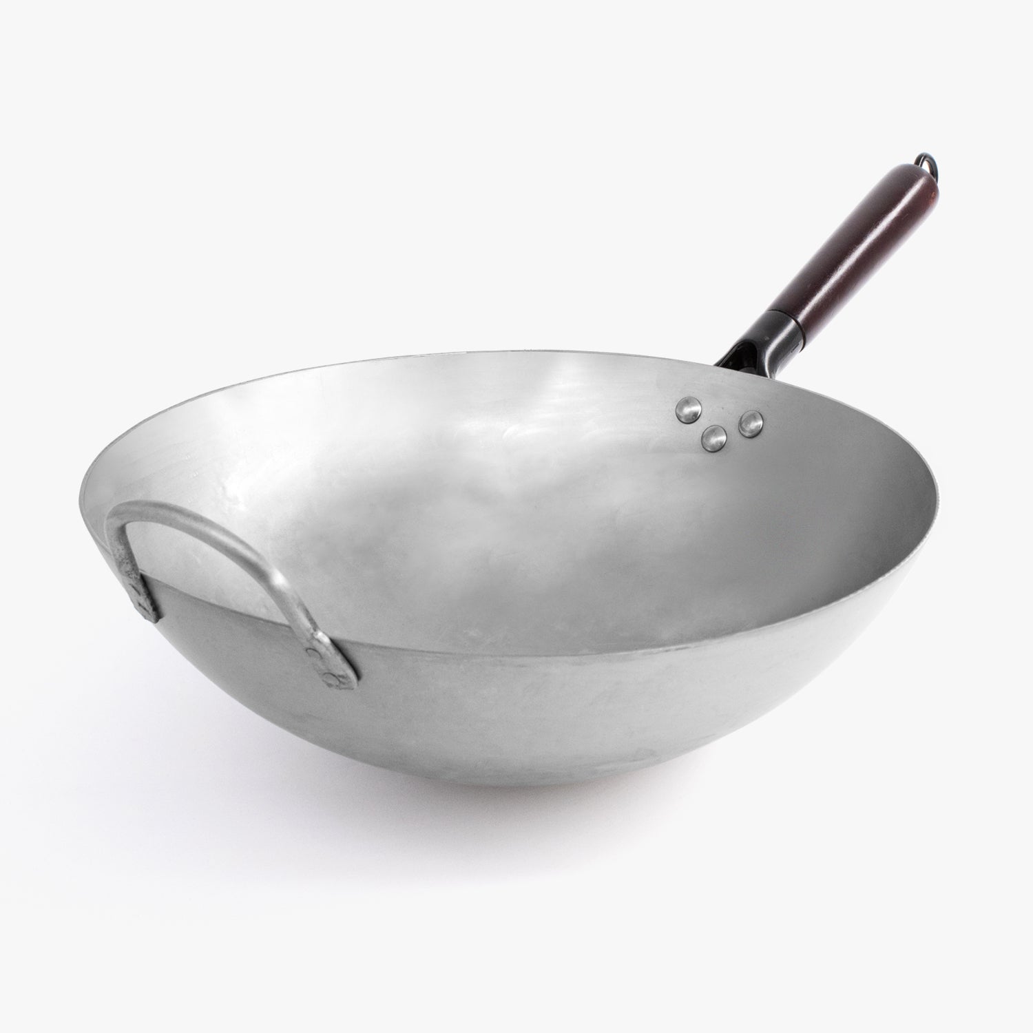 Carbon Steel Wok - Silver - 35cm