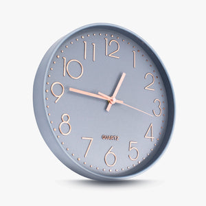 Wall Clock - Grey & Rosegold