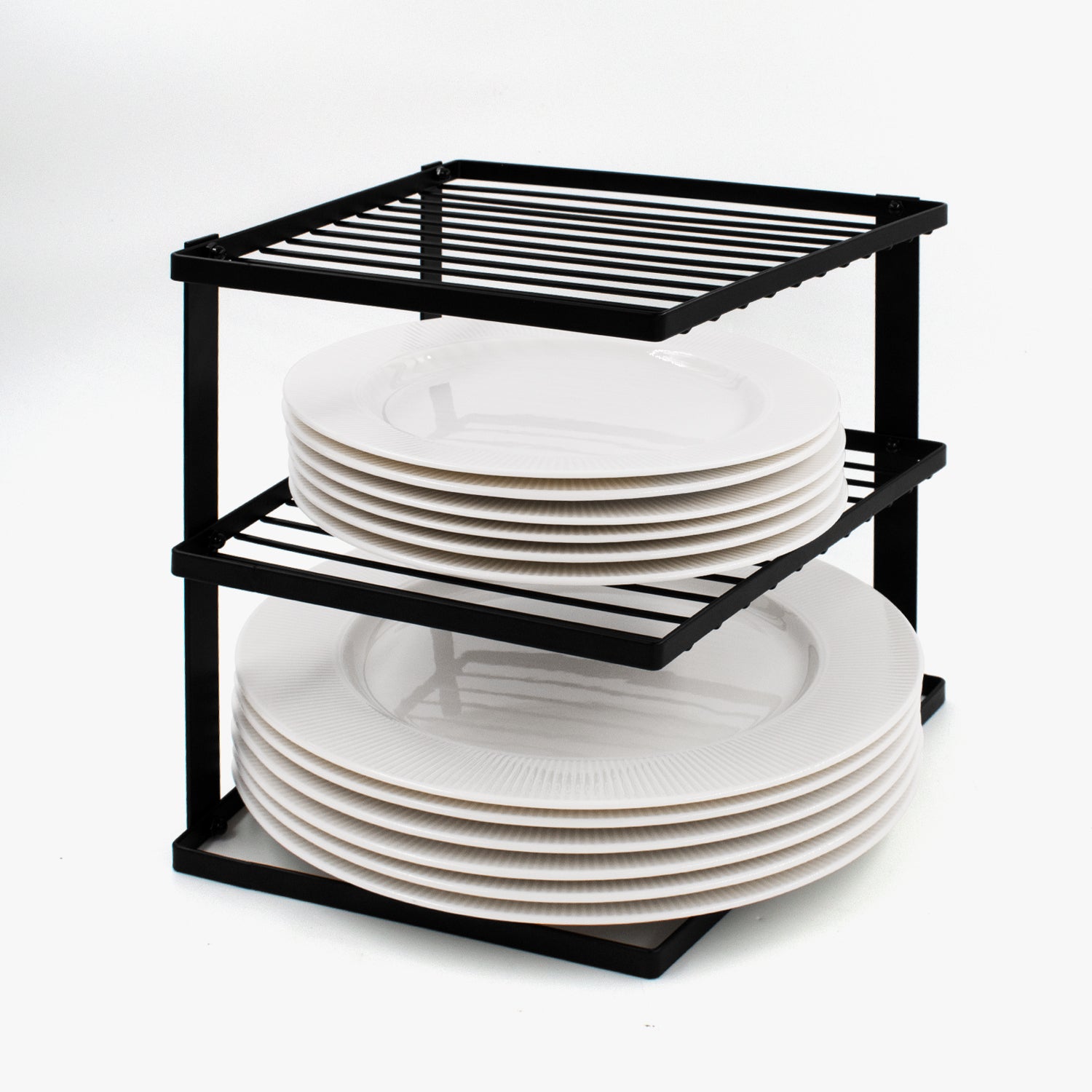 Platdish Rack Corner Plate Storage Dish Rack - Silver | Joeji's - Joejis