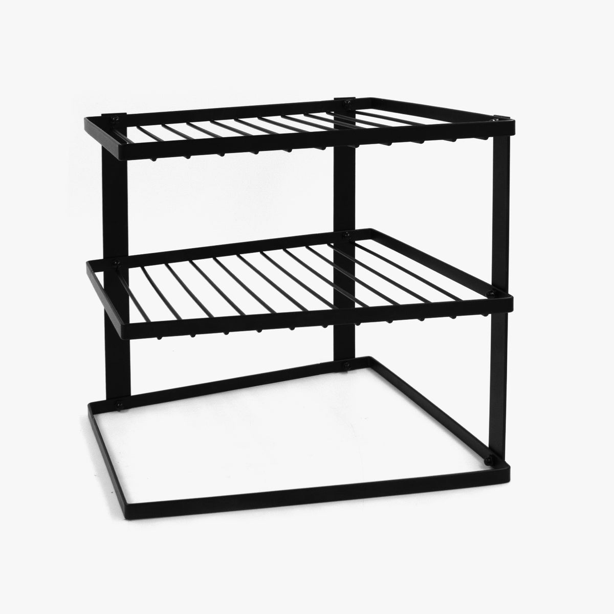 Corner Plate Dish Rack - Black