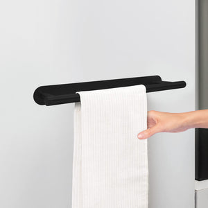 Stainless Steel Bathroom Towel Rack 40cm - Black