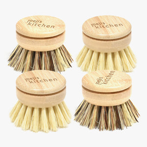 Bamboo Dish Brush Cleaning Set of 4 - Mix