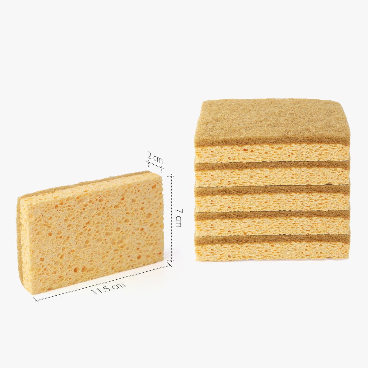 Zero Waste Natural Biodegradable Dish Sponge Pack of 6