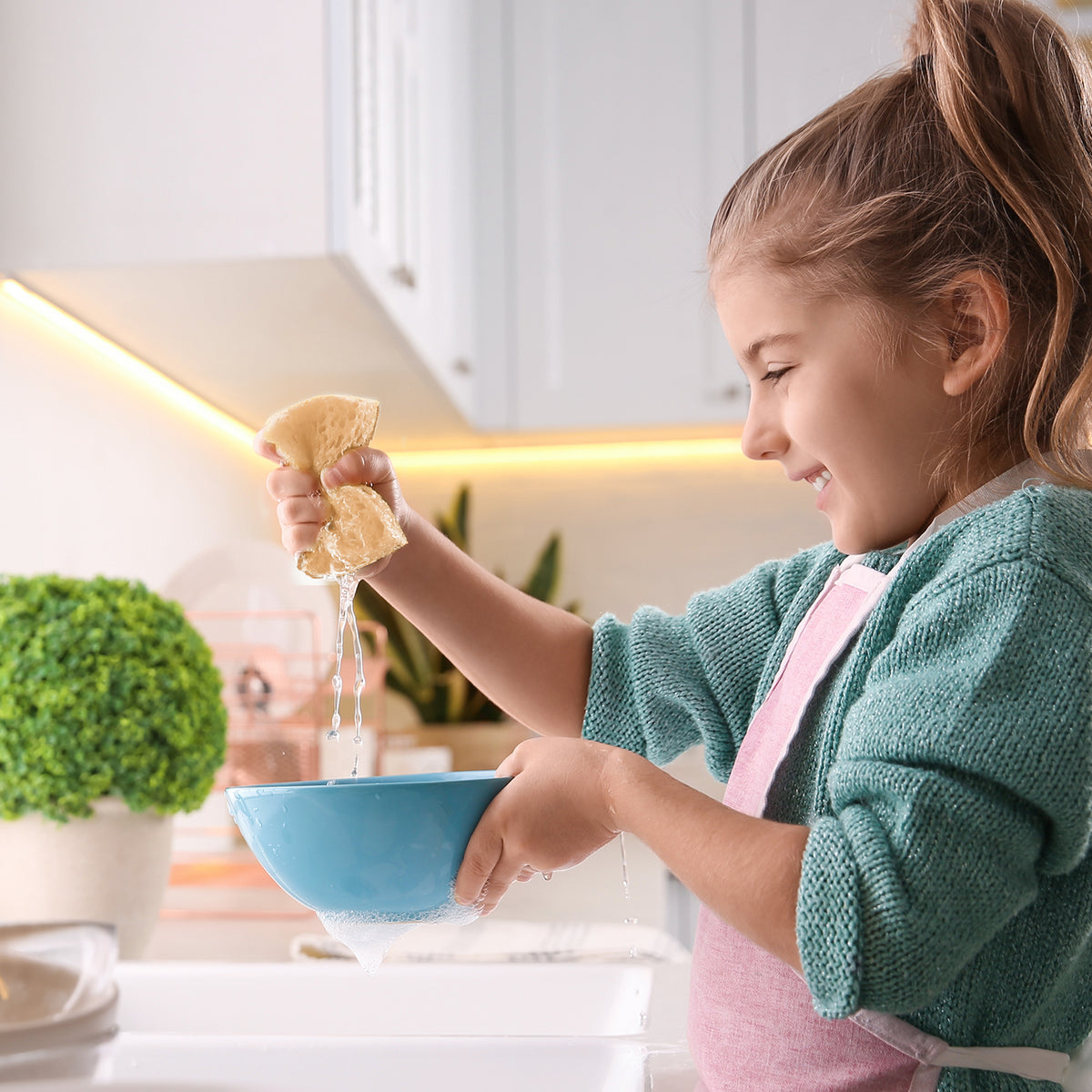 Zero Waste Natural Biodegradable Dish Sponge Pack of 6