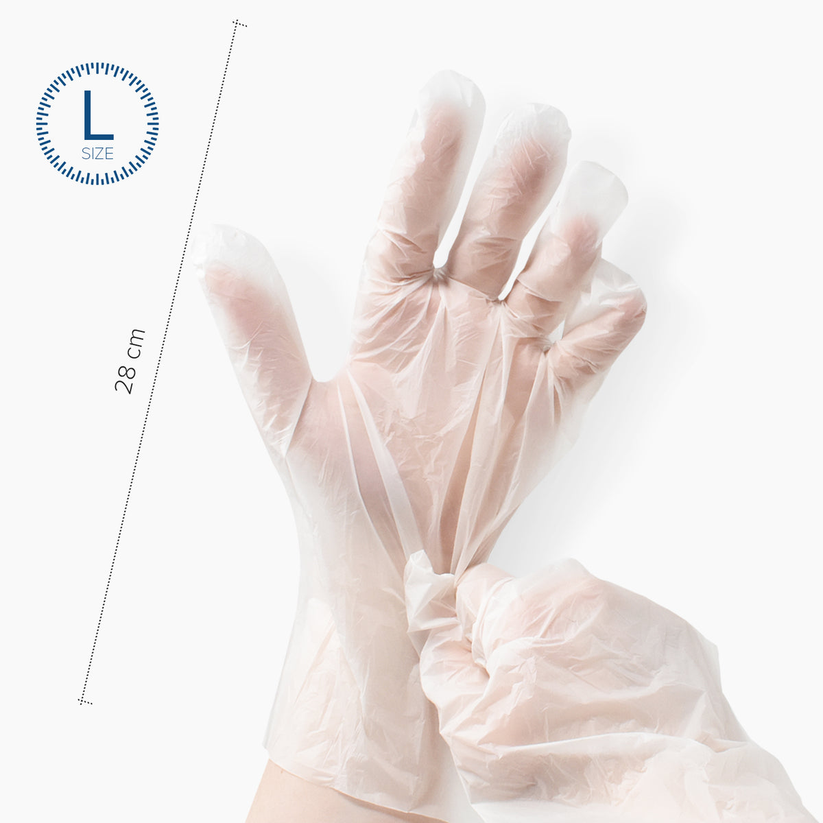 Biodegradable Food Grade Gloves - 100 pack - Large