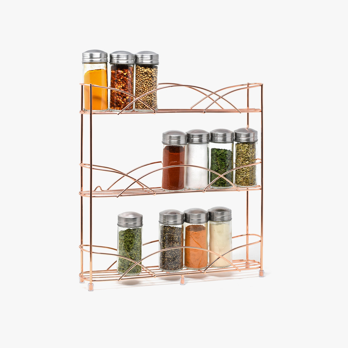Free Standing Spice Rack - Rose Gold
