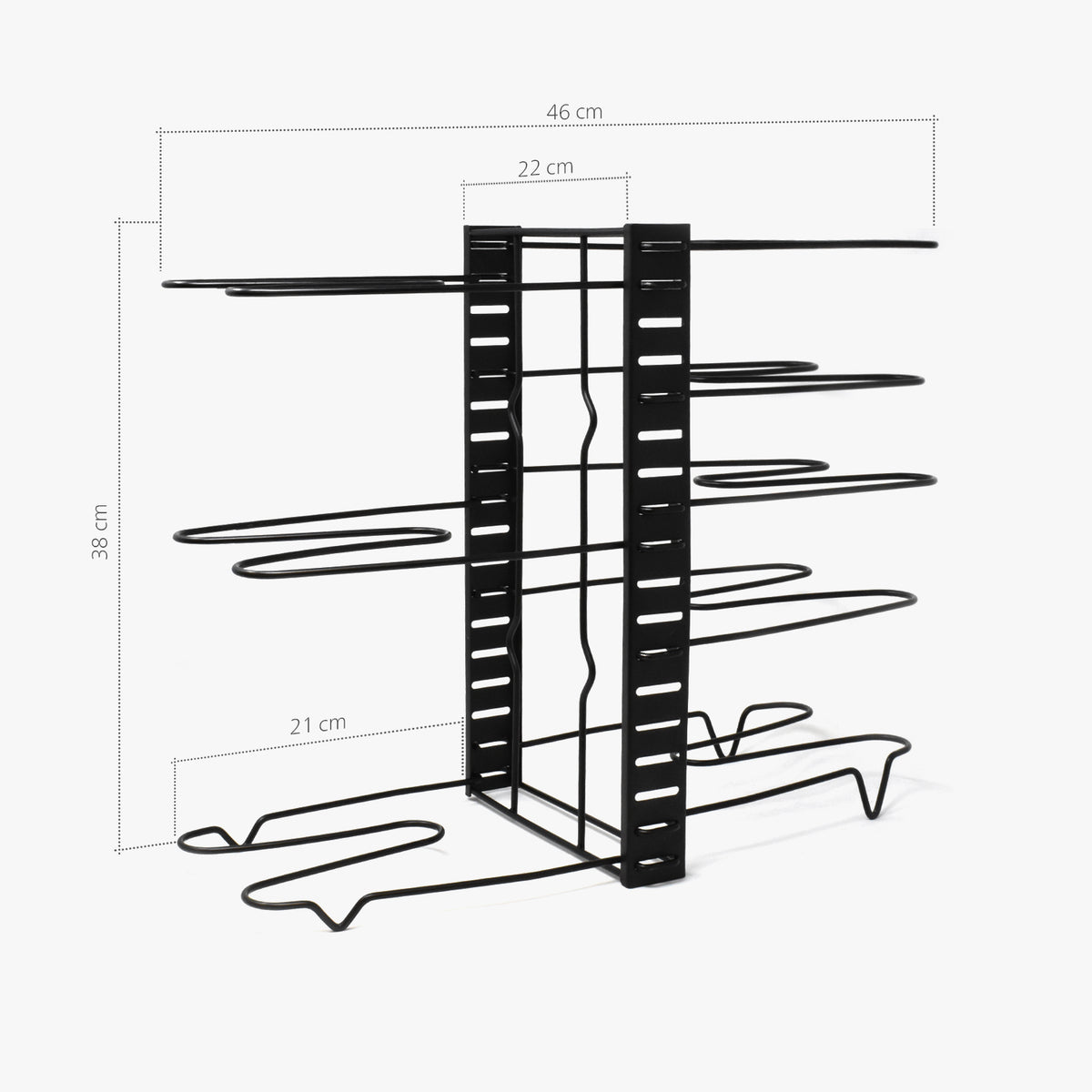 Pot and Pan Organizer Size