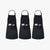 Black Aprons 3 Piece Set