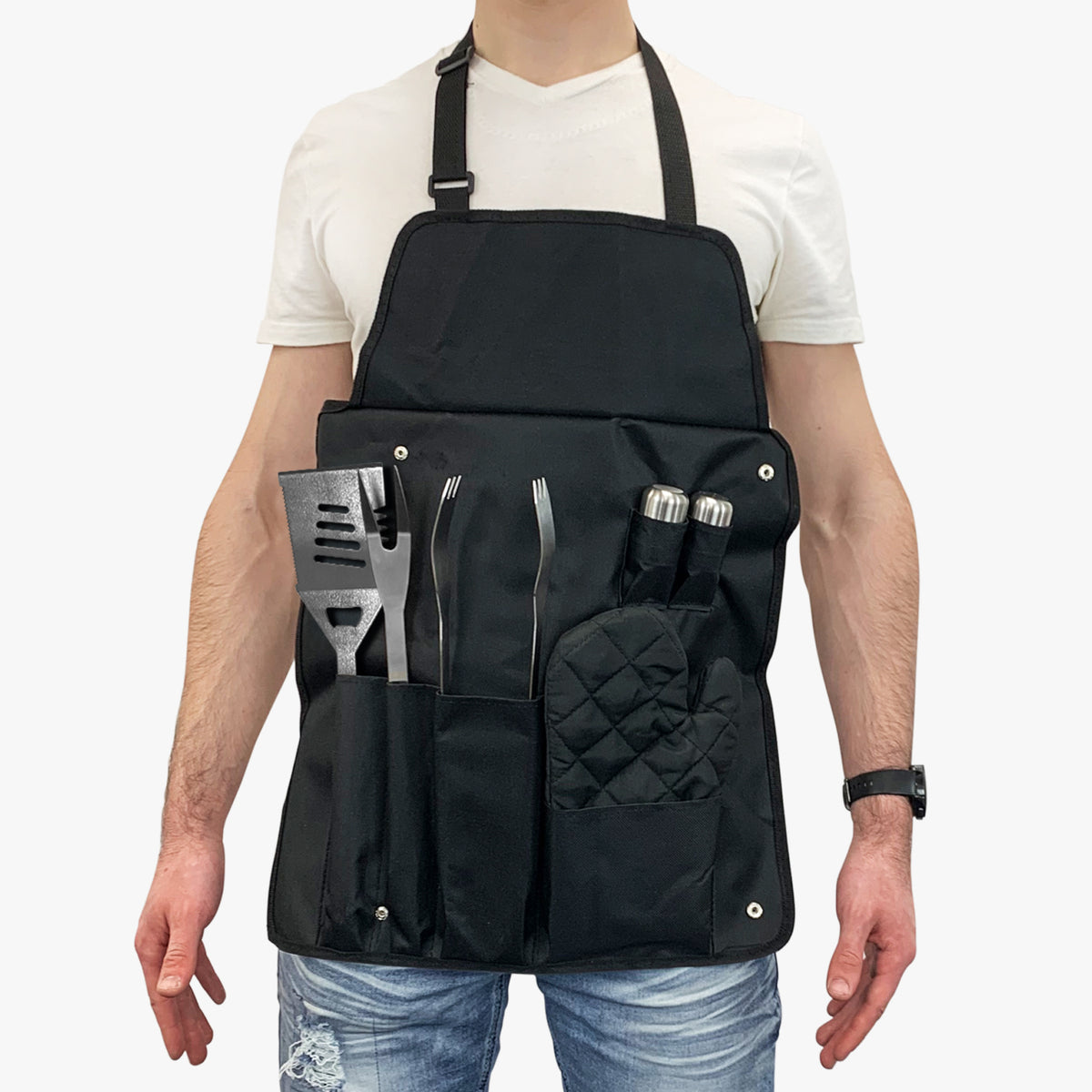 BBQ Tools Set 7 pieces with Apron