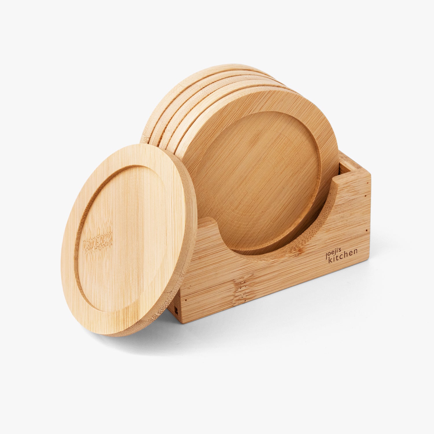 Bamboo Coasters Set of 6 Wooden Coasters