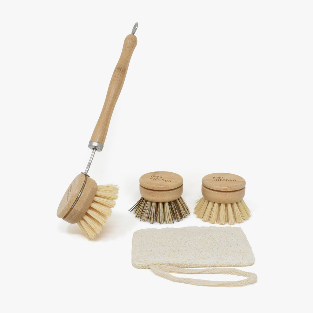 Set 2 Spazzole Pulizia Tazze E Bottiglie Manico Lungo Spugna
