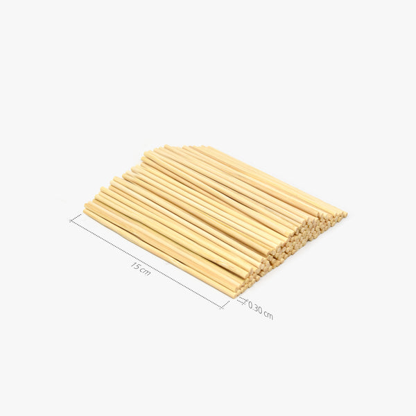 Bamboo Wooden Dowel Rods Small 120pcs | Joeji's - Joejis