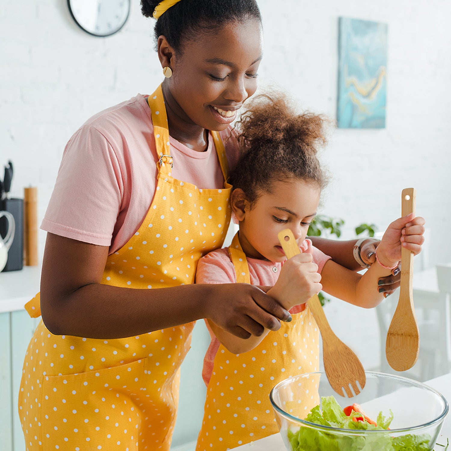 6 Pcs Meilleurs Ustensiles de cuisine en bois Cuillères de cuisson