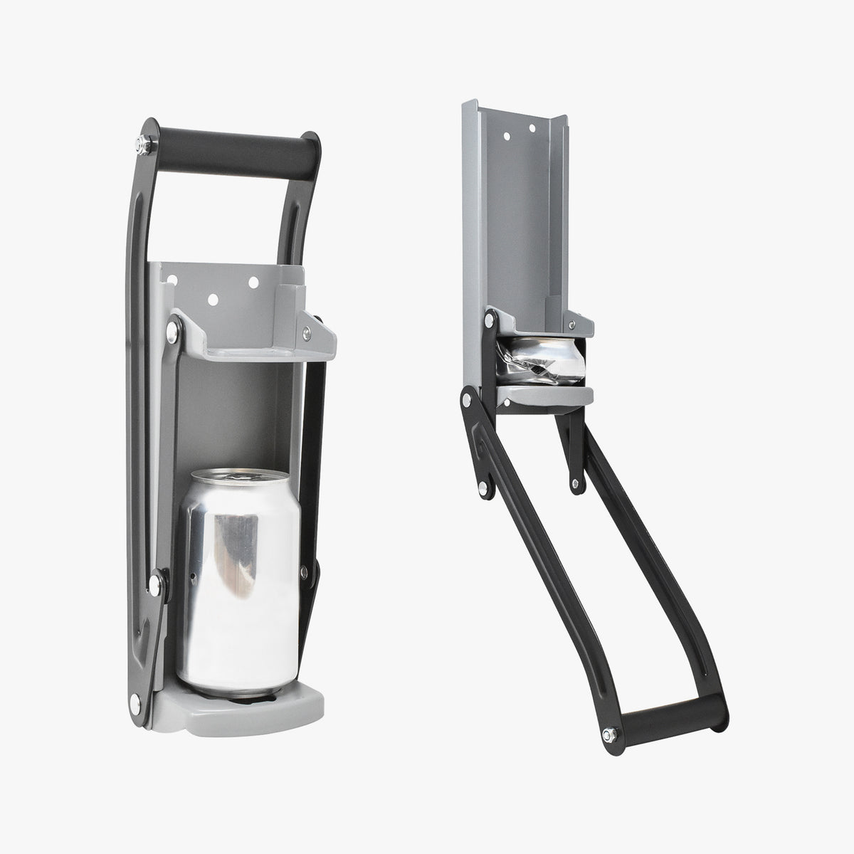 Heavy Duty Recycling Tin Can Crusher - Grey