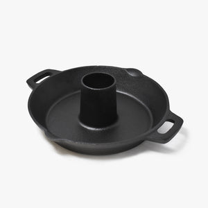 Cast Iron Chicken Oven Roaster Stand Side View