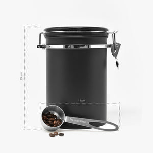 Wiseten 1,2L Barattolo Caffe Ermetico, Contenitore per Caffè in Acciaio Inossidabile con Coperchio e Valvola di Sfiato, Adatto per Chicchi di Caffè, Noci, Cacao e Foglie di Tè Wiseten 1,2L Barattolo Caffe Ermetico, Contenitore per Caffè in Acciaio Inossidabile con Coperchio e Valvola di Sfiato, Adatto per Chicchi di Caffè, Noci, Cacao e Foglie di Tè