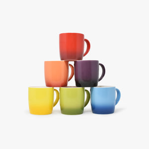  Coloured Coffee Mug Set