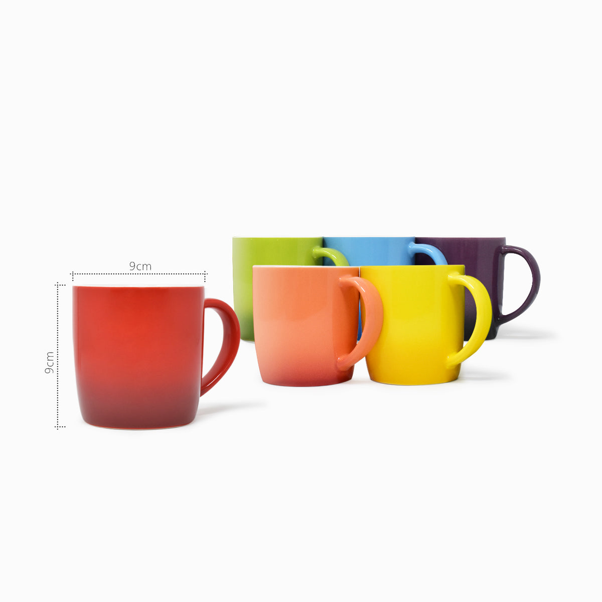  Coloured Coffee Mug Size