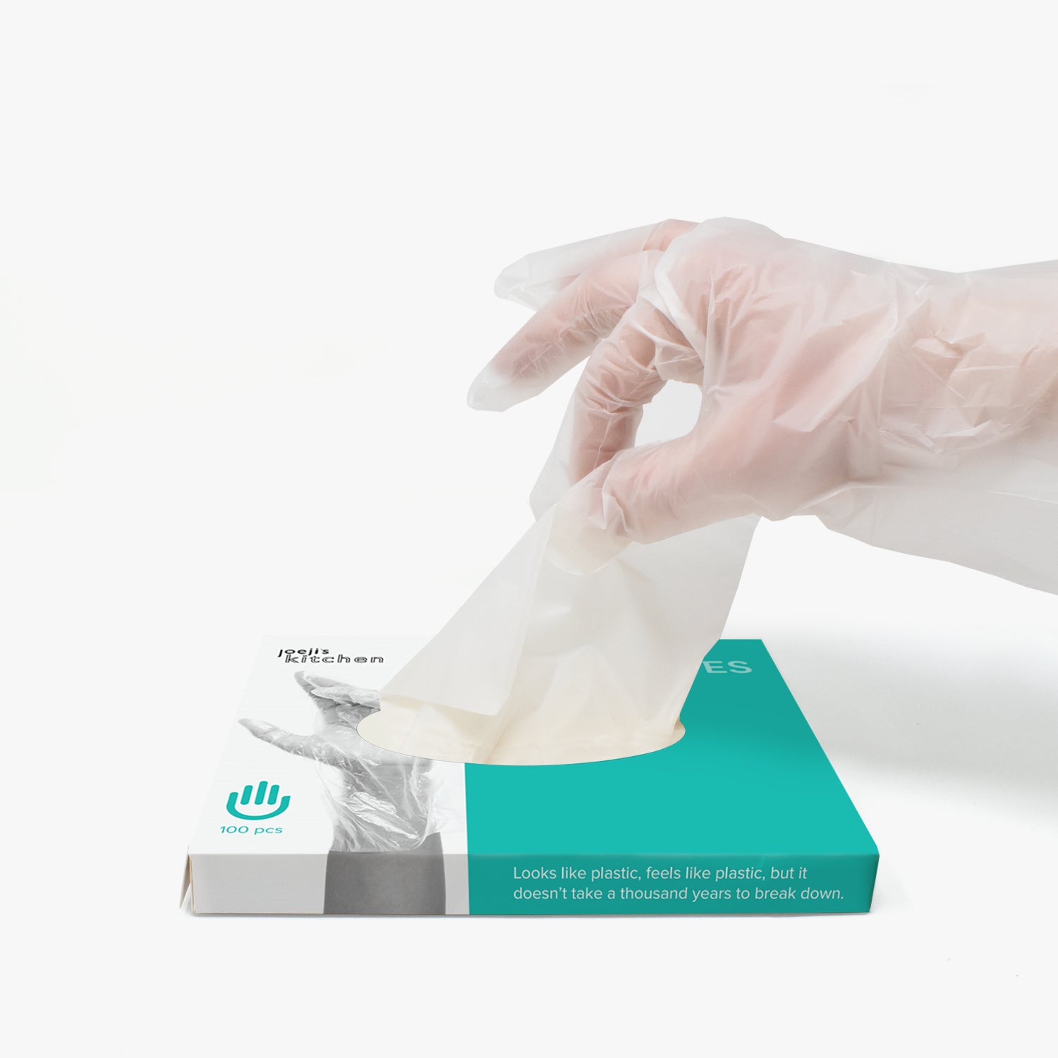 Biologisch abbaubare Handschuhe, Handschuhe in Lebensmittelqualität 100 Stück