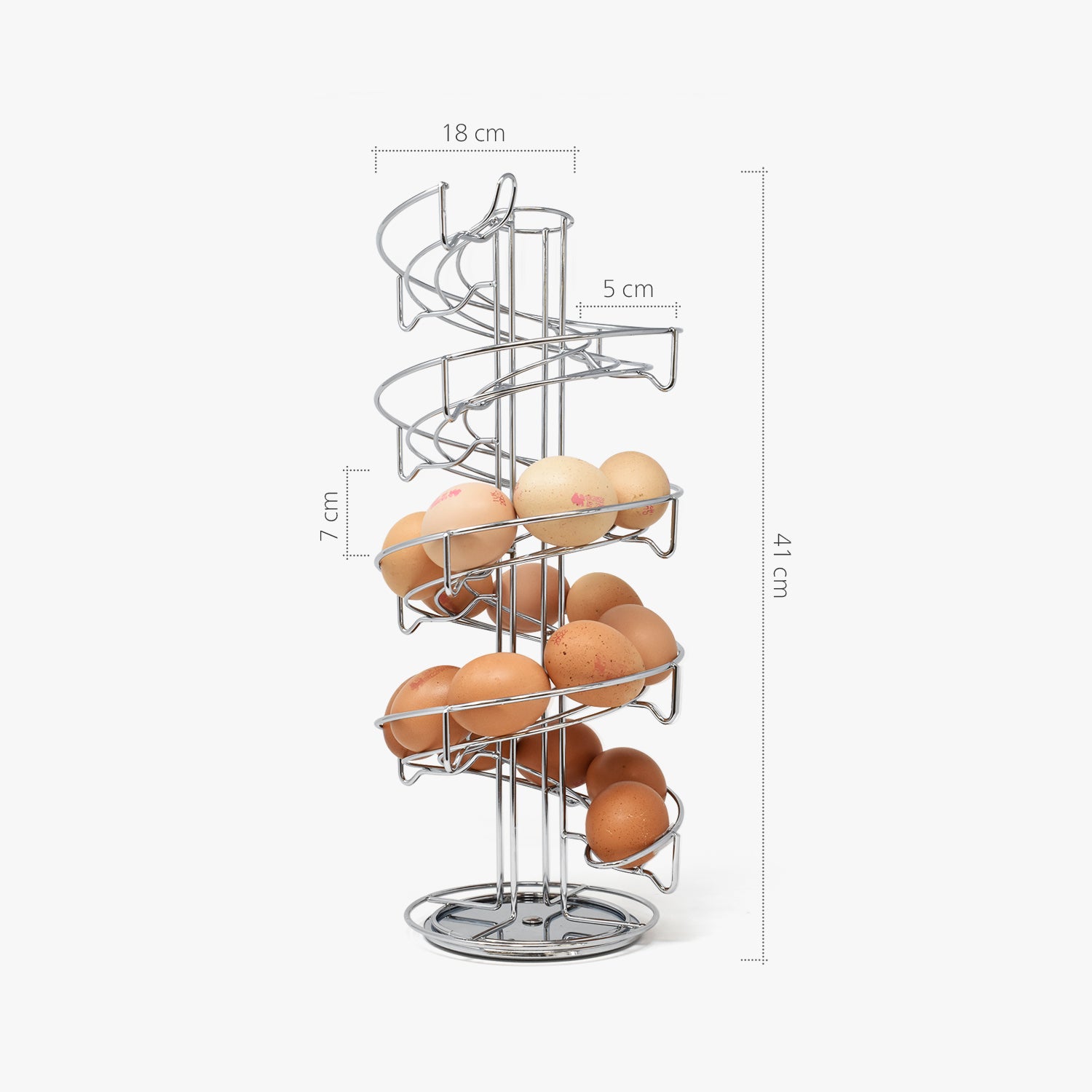 3D Printed Quail Egg Spiral Tower | Quail Egg Skelter | Fruit Holder |  Single Spiral Egg Tower| Designed by 2B Creations and Made in USA