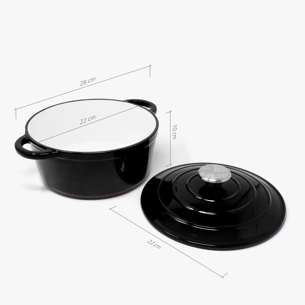 Cast Iron Casserole Pot Size