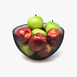 Black Fruit Bowl for Apples