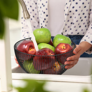 Easy Wash Black Fruit Bowl