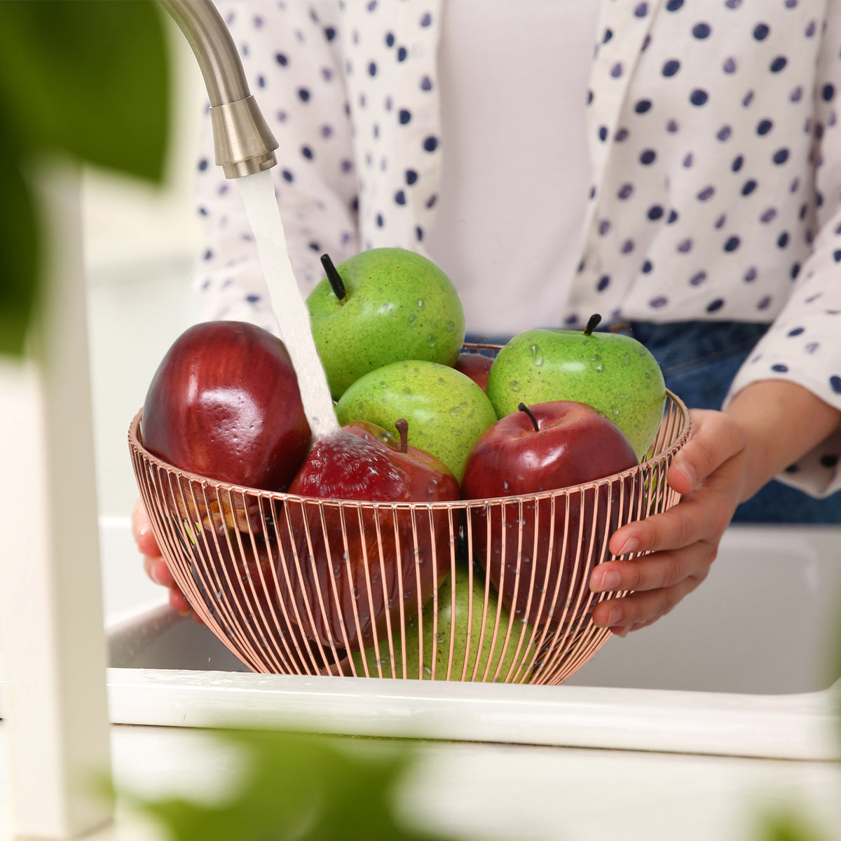 Rose Gold Fruit Basket