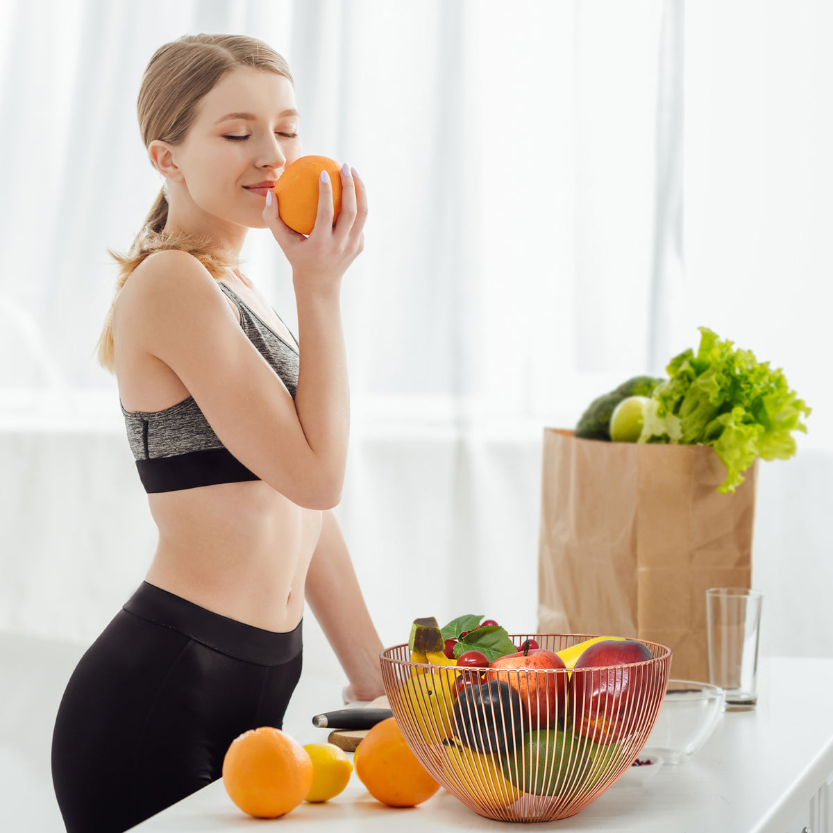 Rose Gold Fruit Bowl