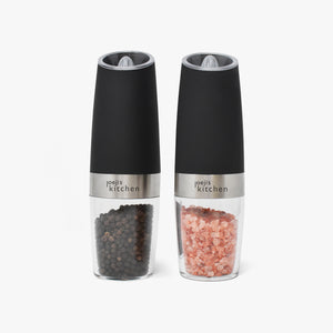 Gravity Electric Salt And Pepper Grinder Set, Automatic Pepper And