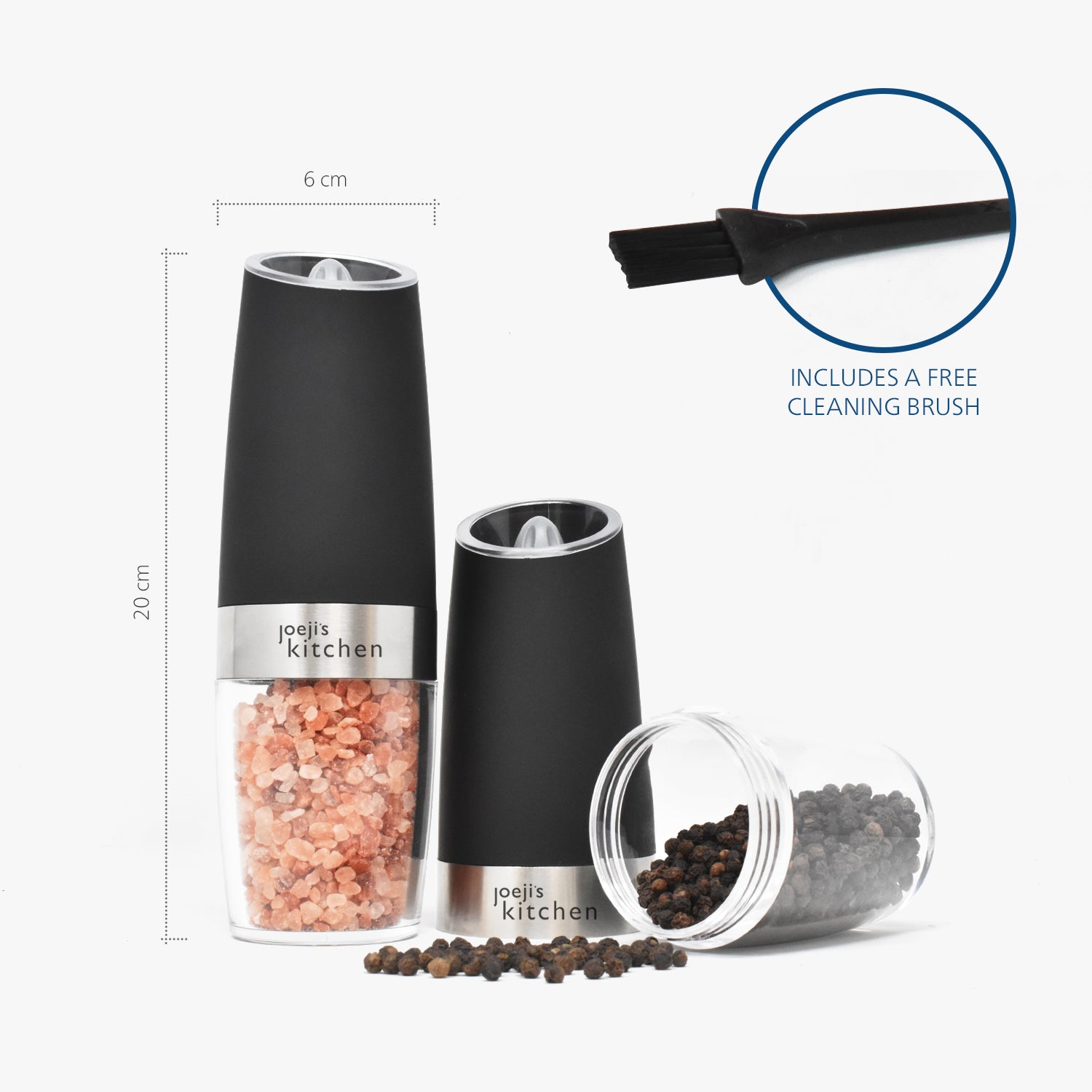 Gravity Shaker Set Automatic Salt and Pepper Mill - Joejis