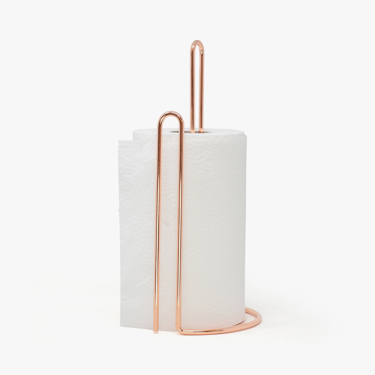 Küchenrollenhalter, Rollenhalter stehend - Roségold