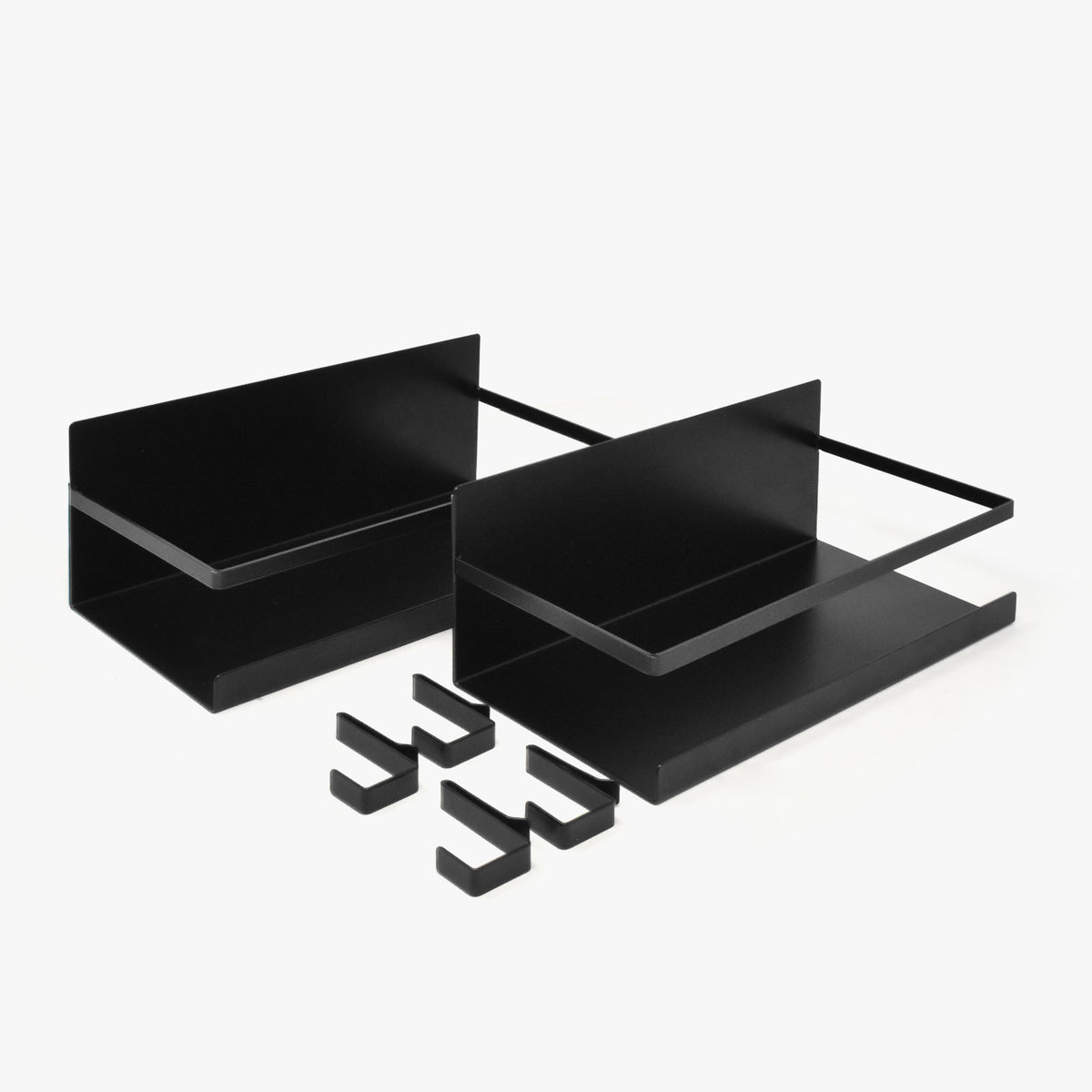 Black Kitchen Shelves
