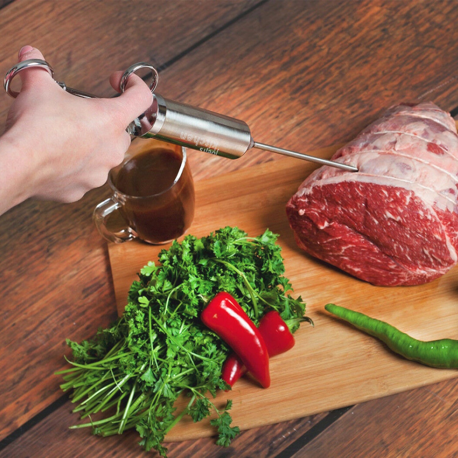 Meat Syringe Meat Injector Stainless Steel Kit | Joejis