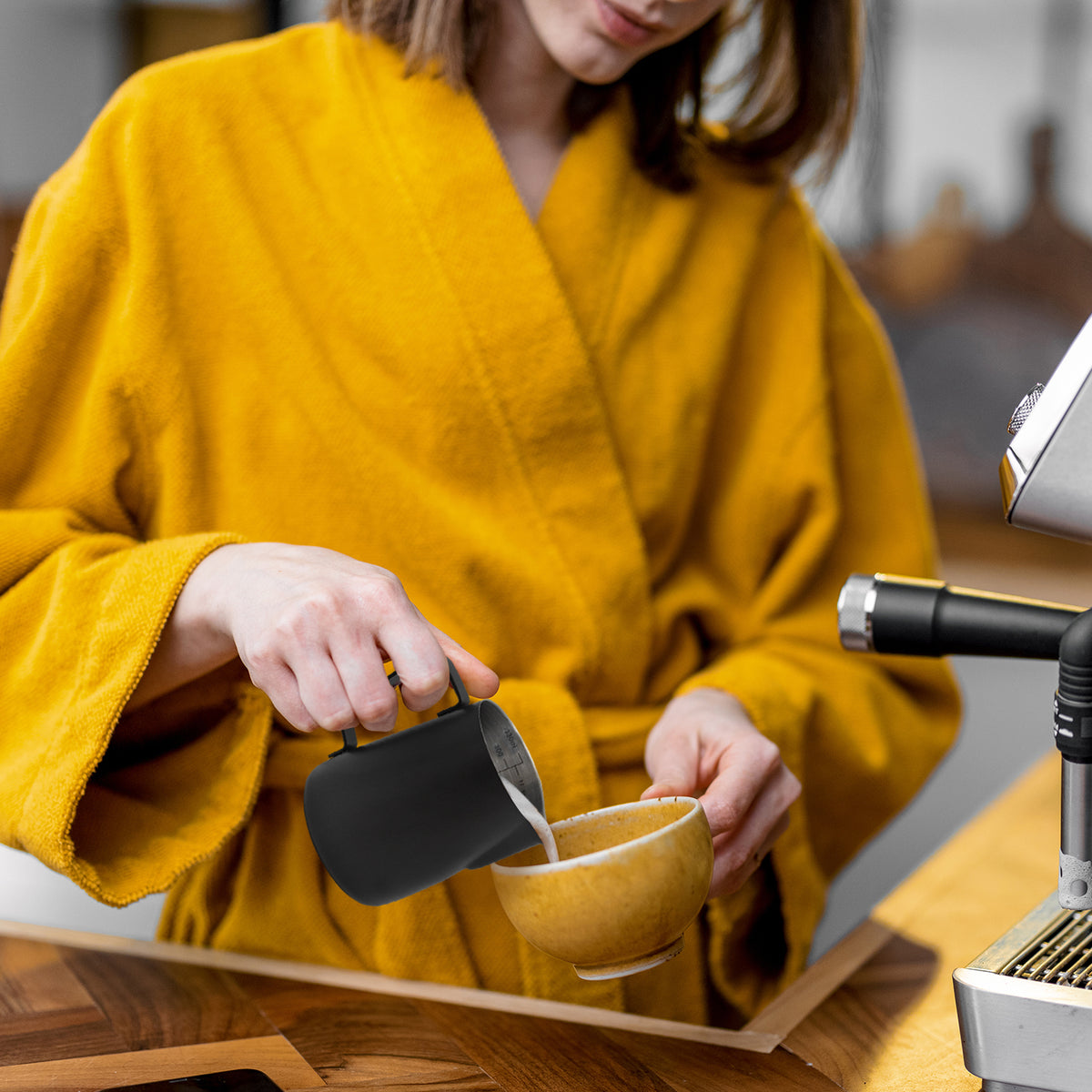 Milk Pitcher Jug Black