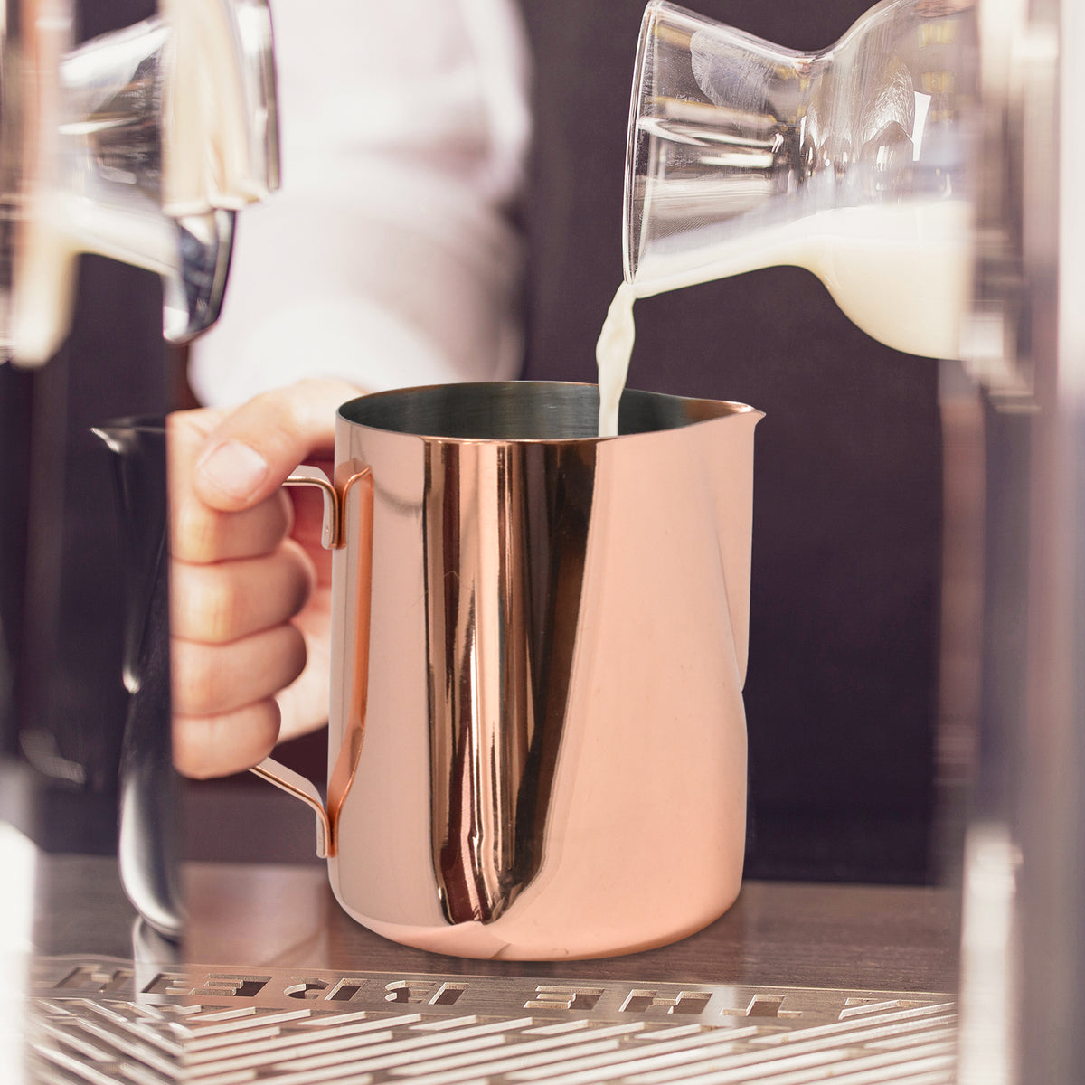 Roestvrijstalen melkopschuimkan