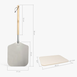 Pizza Stone & Pizza Peel Size