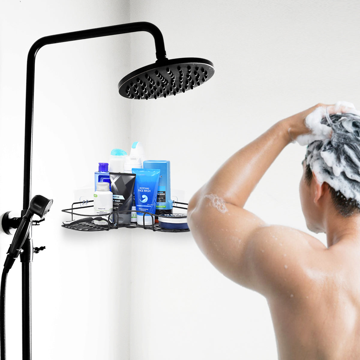 Black Shower Shelf