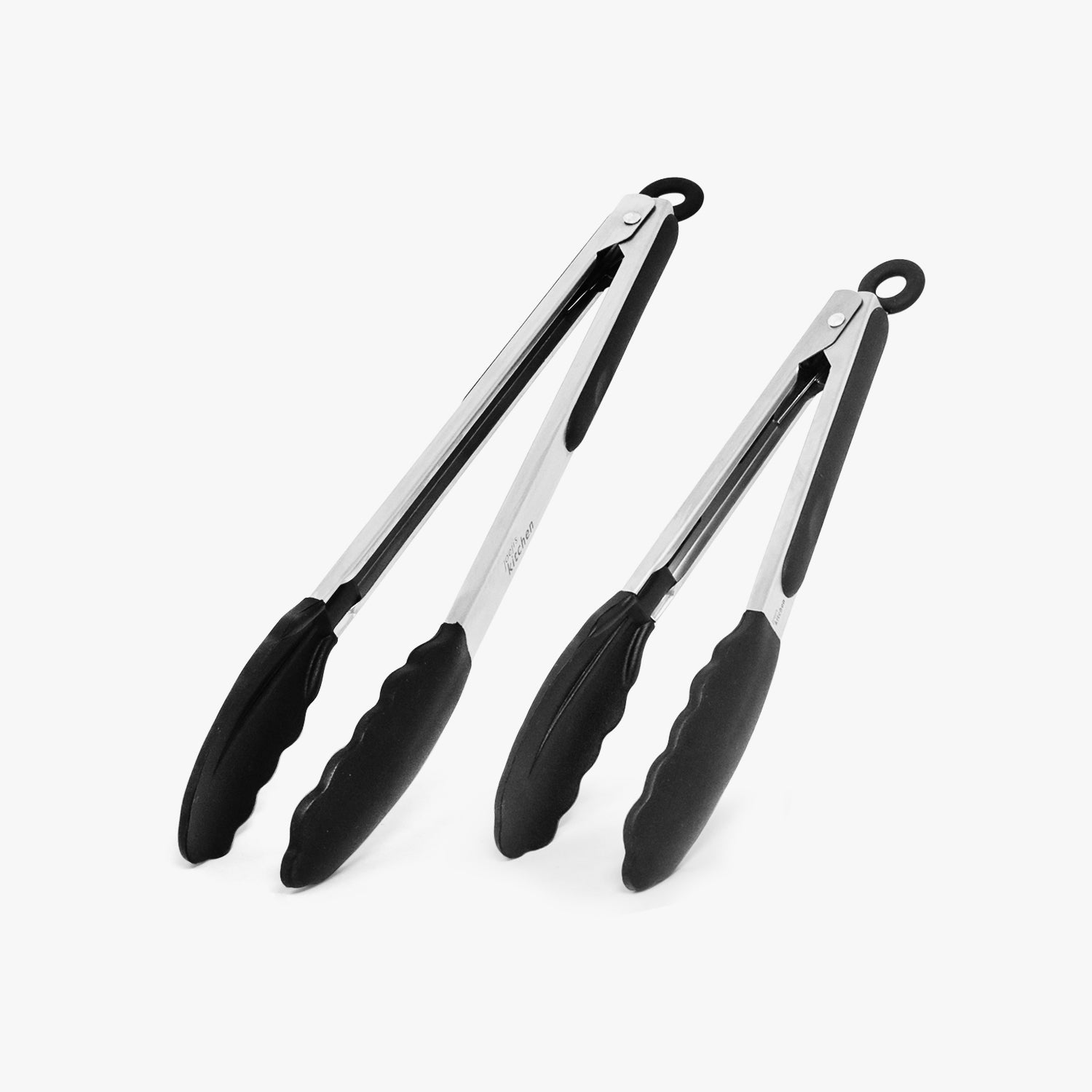 Rippl Kitchen Tongs Set - Tongs for Cooking, Grilling Tongs, Barbecue Tongs  (BBQ) - 12 inch Cooking Utensils with Silicone Tips & Grip - Set of 2