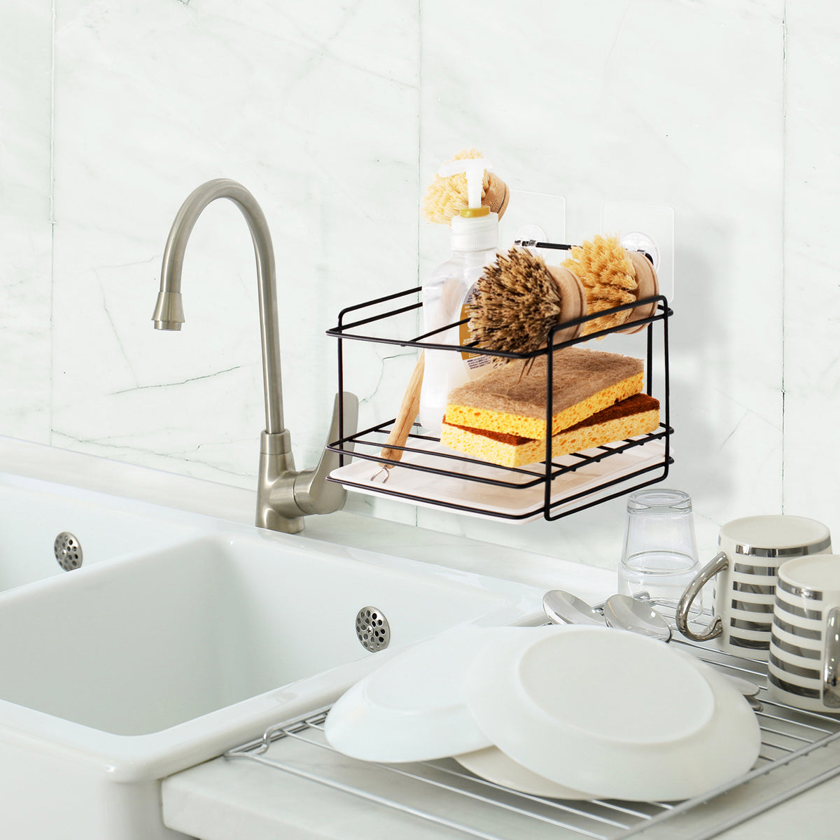 Black Kitchen Sink Caddy