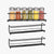 Spice Rack Black 2 Tier