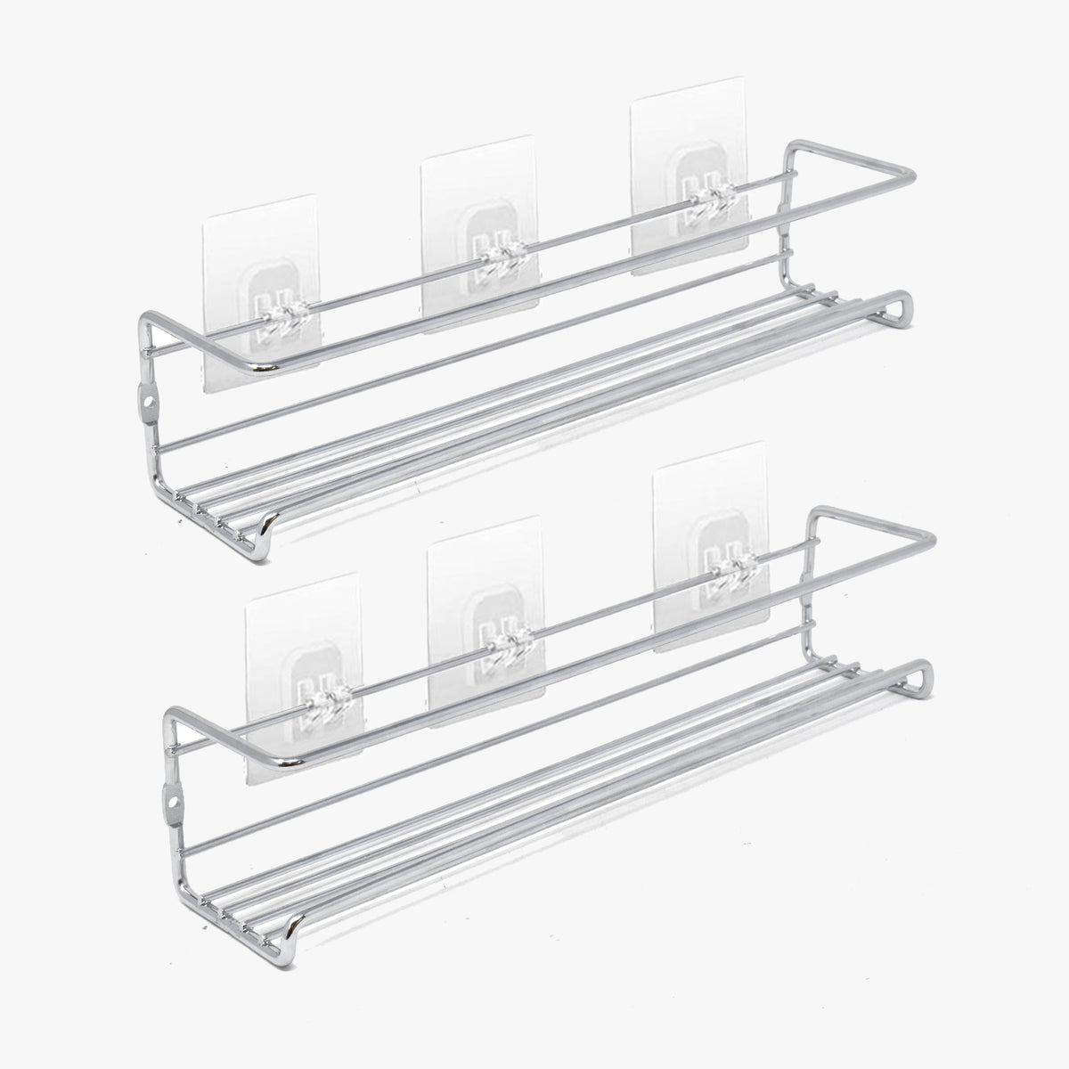 Spice Rack Silver 2 Tier Shelf