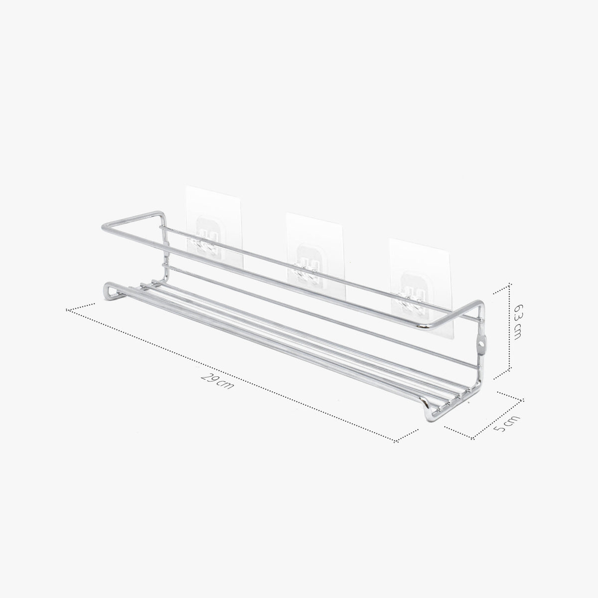 Spice Rack Silver 2 Tier Size