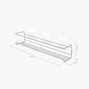 Spice Rack Silver 2 Tier Size