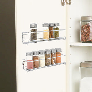 Silver Wall Spice Rack